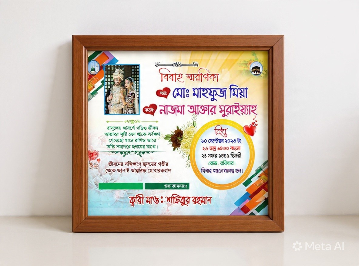 বিবাহ স্মরনিকা
