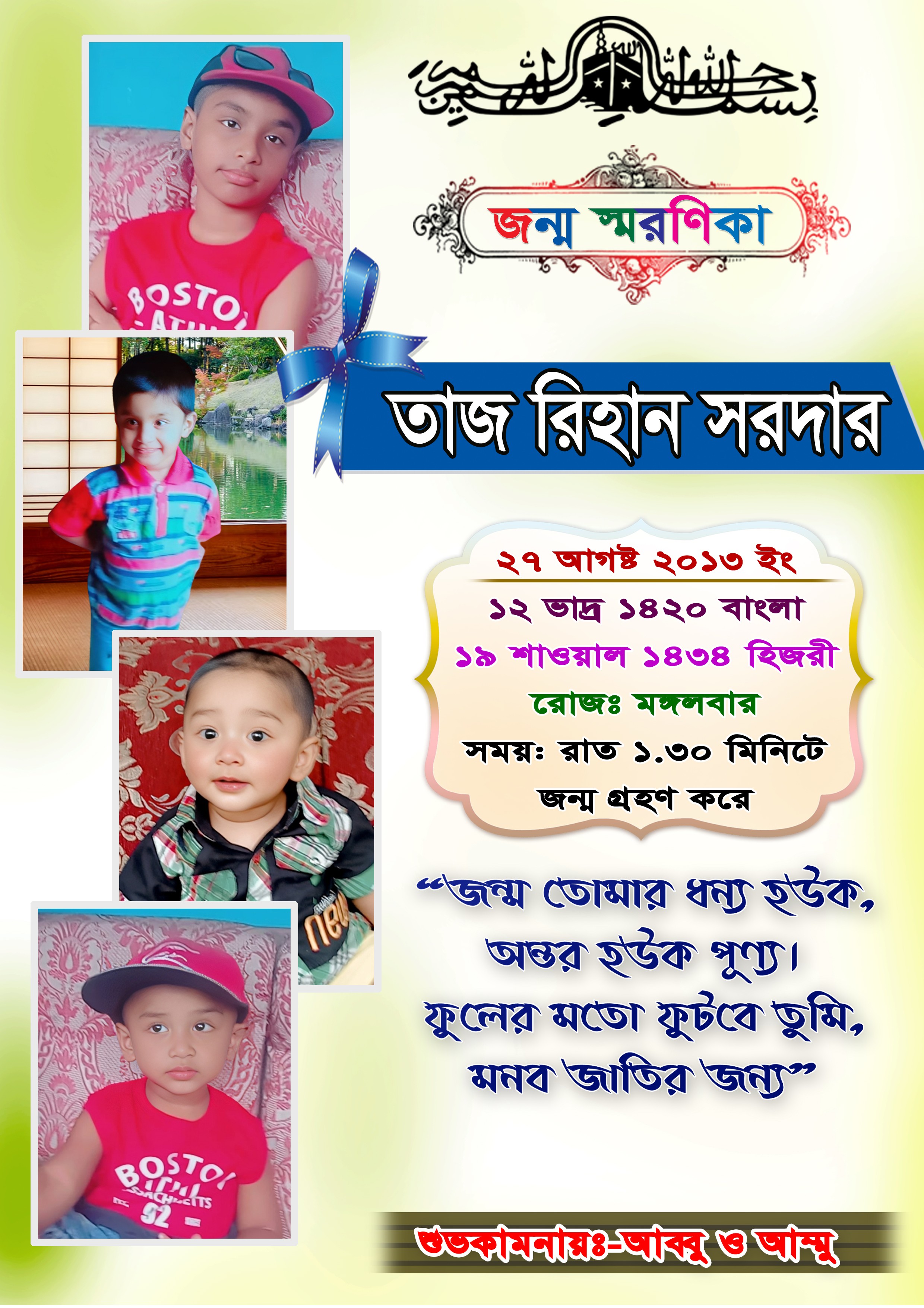 জন্ম স্মরণিকা