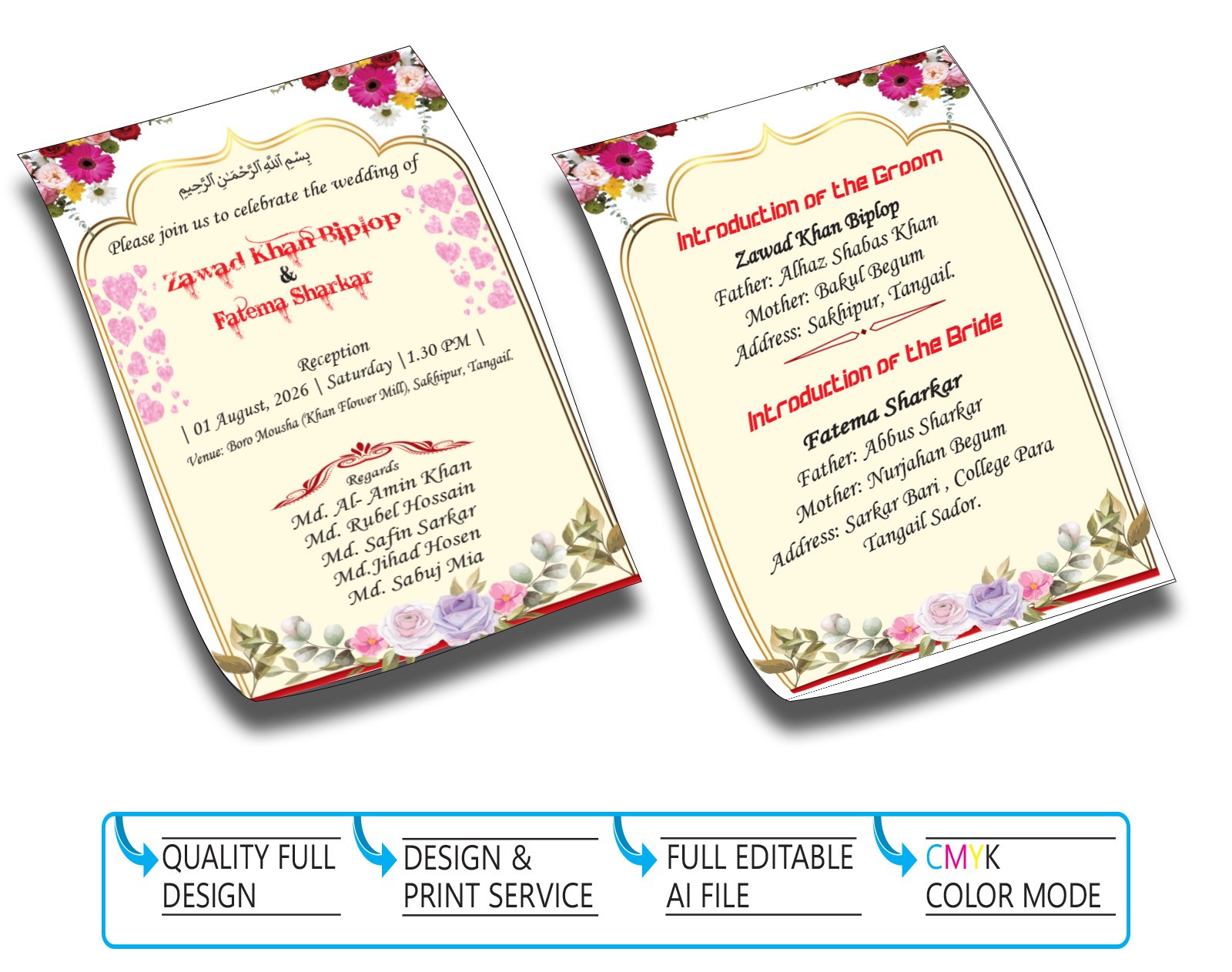 Wedding souvenir design