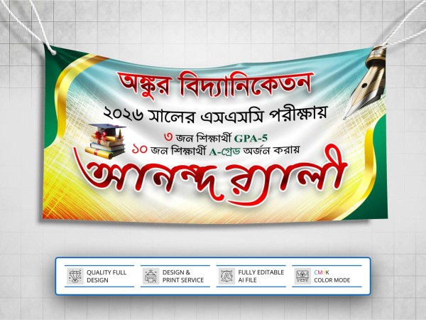 Anondo Rally Banner Design । আনন্দ র‍্যালী ব্যানার ডিজাইন গ্রাফিক্স ডিজাইন ফাইল