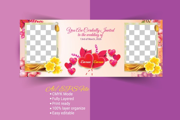 remium Wedding Couple Mug Design Template গ্রাফিক্স ডিজাইন ফাইল