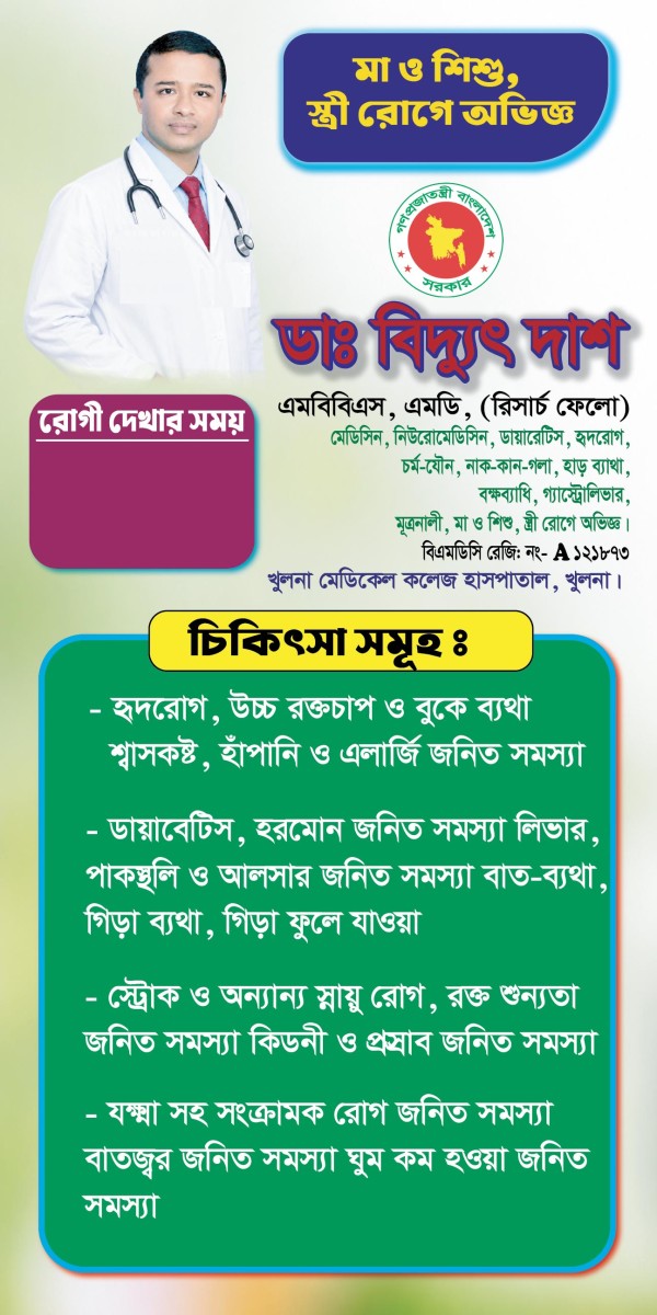 ডাক্তার ড্রপডাউন ব্যানার গ্রাফিক্স ডিজাইন ফাইল