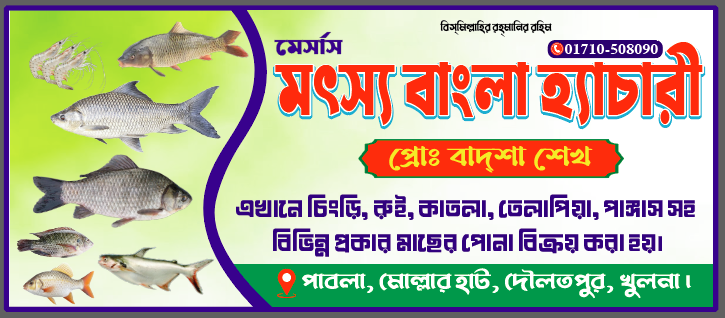 মৎস্য হ্যাচারী ব্যানার ডিজাইন AI Vector