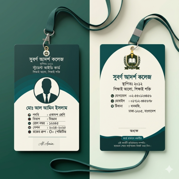 স্মার্ট স্টুডেন্ট আইডি কার্ড-Student ID Card গ্রাফিক্স ডিজাইন ফাইল