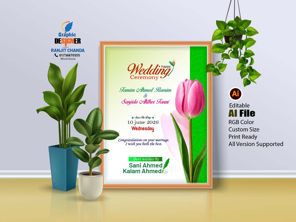 Wedding Ceremony Souvenir design