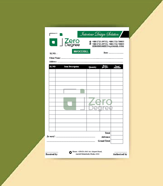 agency invoice & bill template download