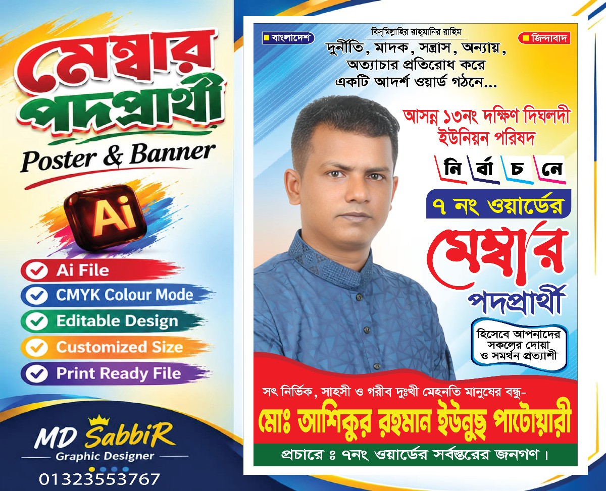 Professional Election Poster & Banner Design