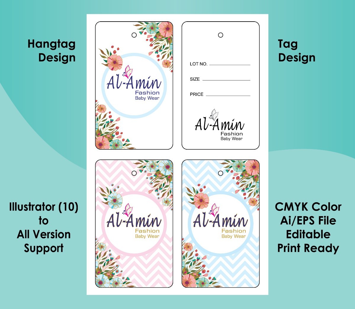Hangtag & Tag Design from Hosiery Dress Fashion