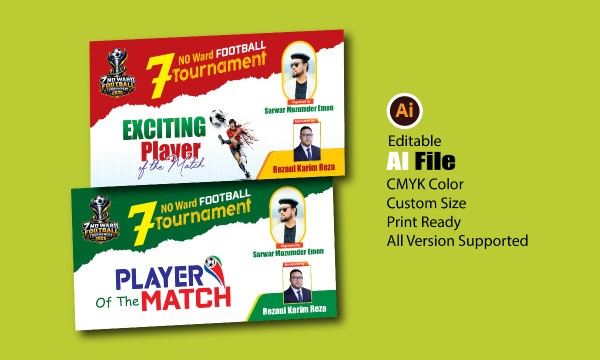 EXCITING Player ফুটবল প্লে-কার্ড গ্রাফিক্স ডিজাইন ফাইল