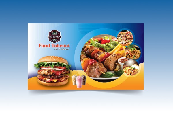 রেস্টুরেন্ট স্টিকার/ব্যানার ডিজাইন Restaurant Sticker/Banner গ্রাফিক্স ডিজাইন ফাইল