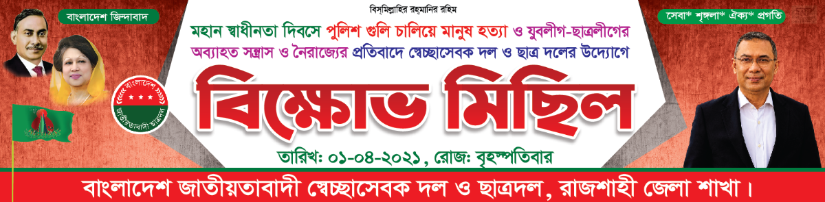 বিএনপি বিক্ষোভ মিছিল