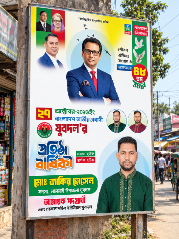 বিএনপি যুবদলের ৪৮ তম প্রতিষ্ঠা বার্ষিকী ডিজাইন গ্রাফিক্স ডিজাইন ফাইল